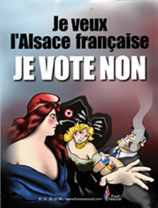 L'affiche du FN contre le Conseil d'Alsace