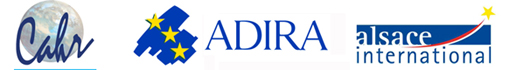 Les logos du CAHR, de l'ADIRA, d'ALSACE INTERNATIONAL. Les industriels étrangers désireux de s'installer en Alsace ont du mal à comprendre.